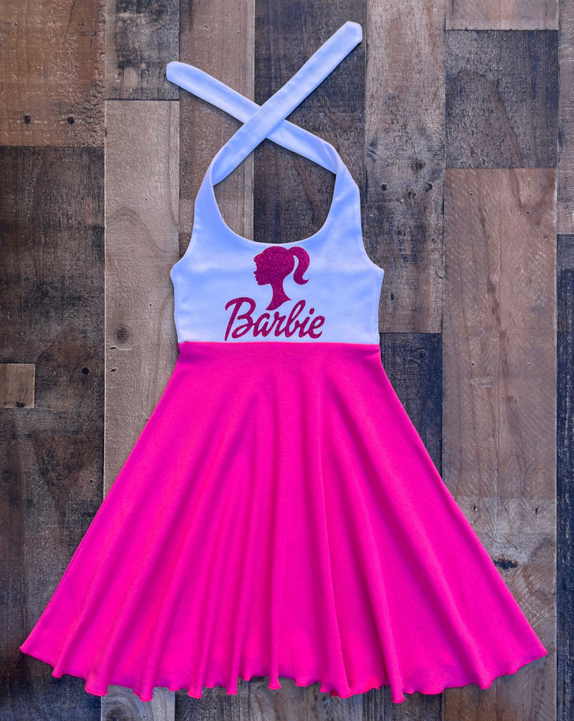 Lil Bug Clothing Pink Barbie Little Girl Dress