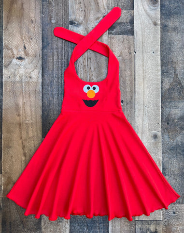 Elmo Red Twirl Dress