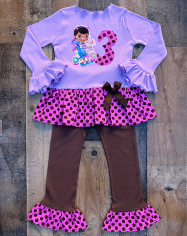 Doc Mc Stuffins Birthday Girl Outfit 