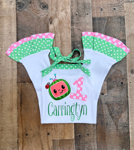 Cocomelon Birthday Personalized Outfit