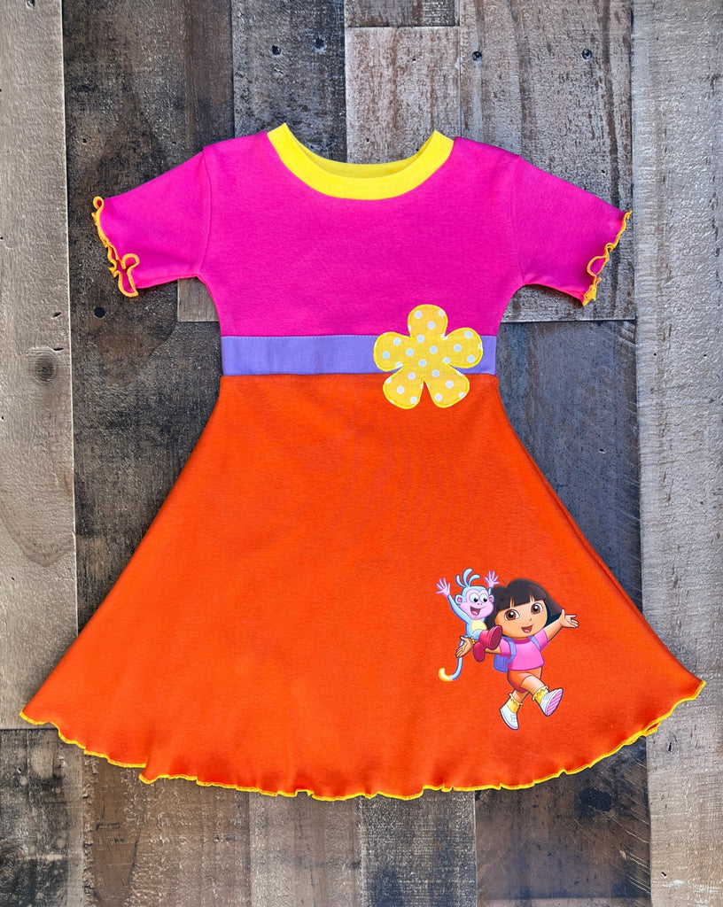 Dora birthday dress deals