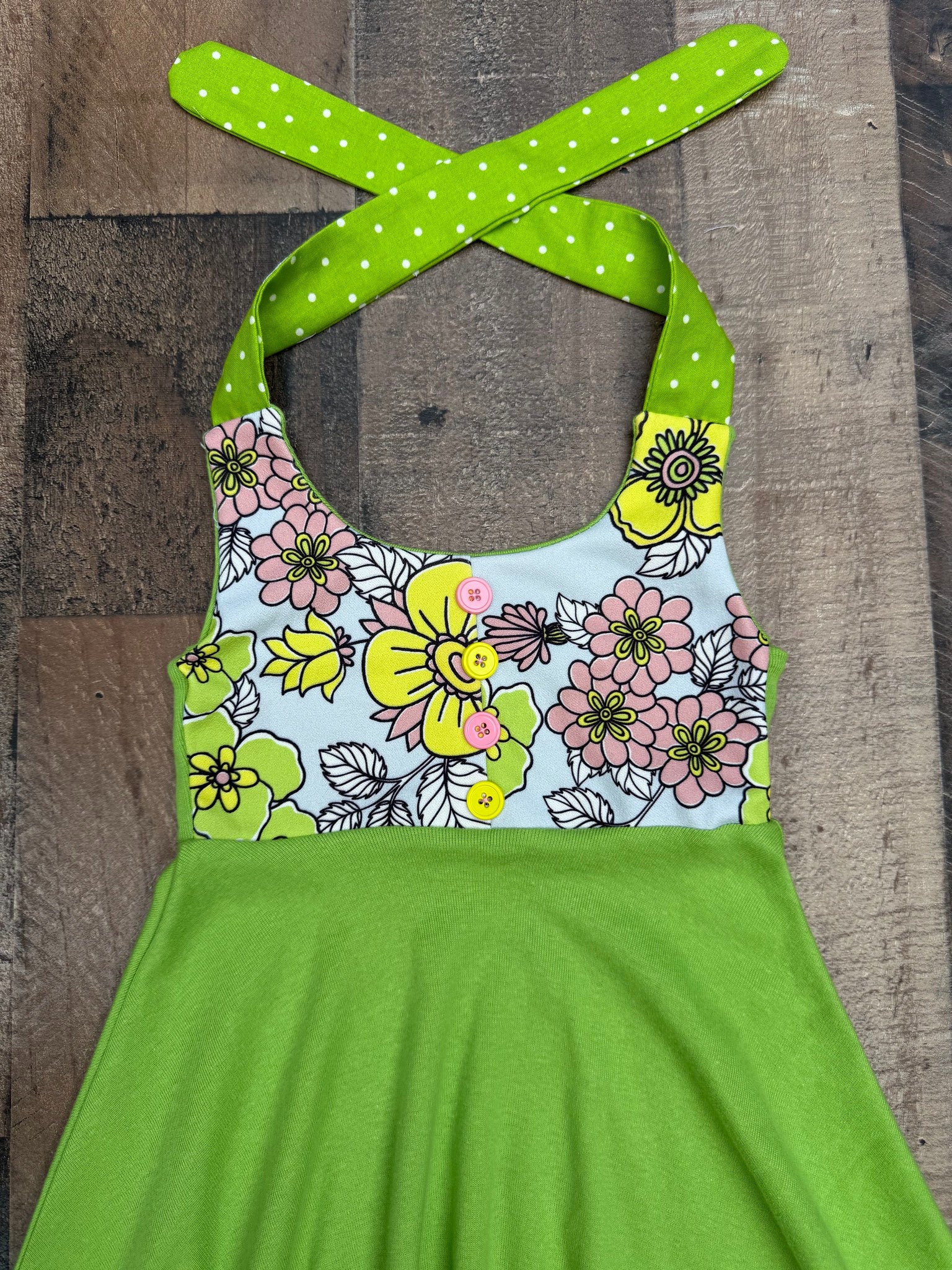4T ONLY Upcycled Floral Summer Dress