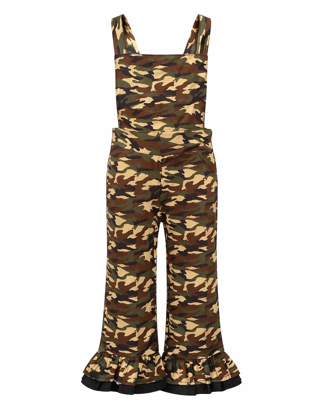 Camouflage Print Overalls
