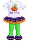 Trick-or-Treat Pumpkin Halloween Tutu Outfit