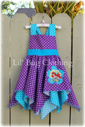 Ariel Little Mermaid Handkerchief Style Dress