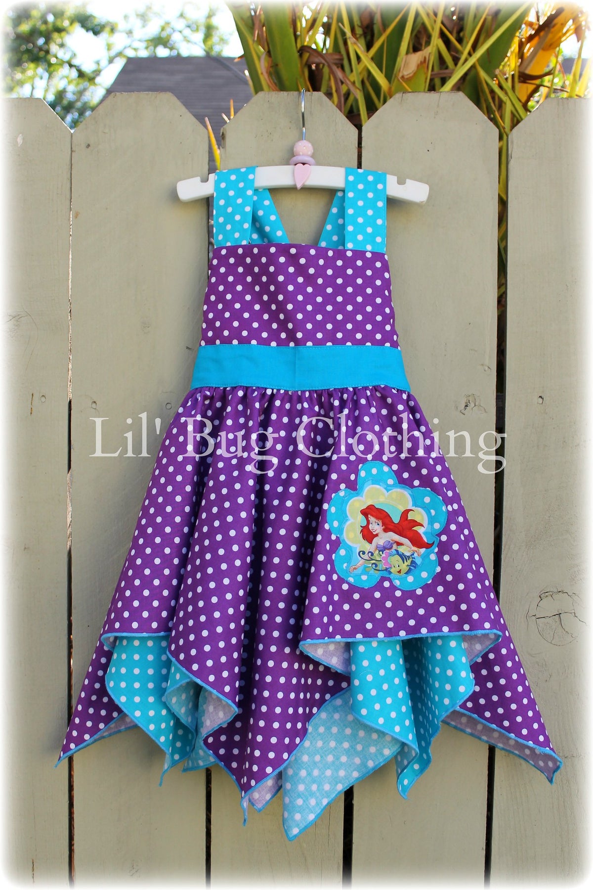 Ariel Little Mermaid Handkerchief Style Dress