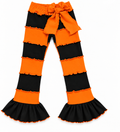 Halloween Lettuce Edge Patch Leggings for Girls