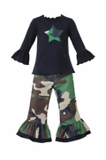 army Camouflage Kid Girl Outfit 