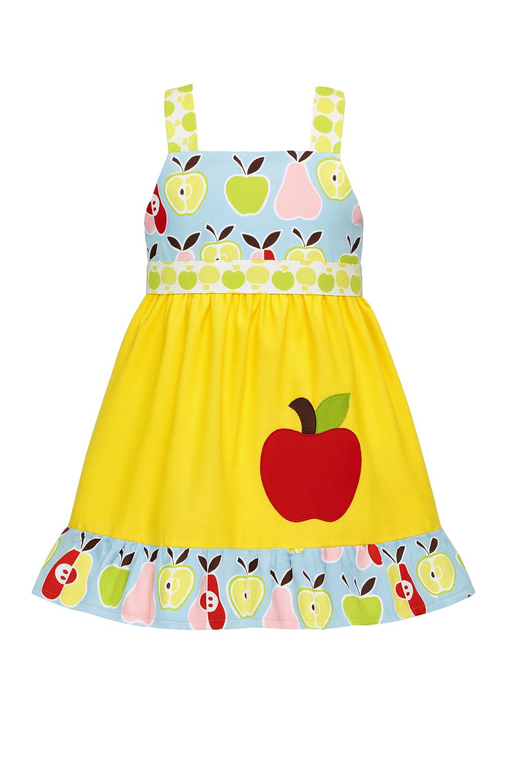 Back To School Apple Dress Girls 