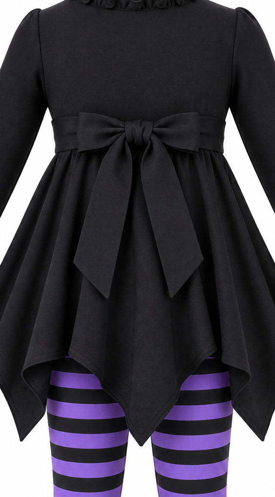 Halloween Witch Costume Tunic Top & Leggings Outfit