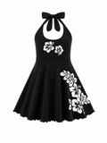 Black Hawaiian Dress