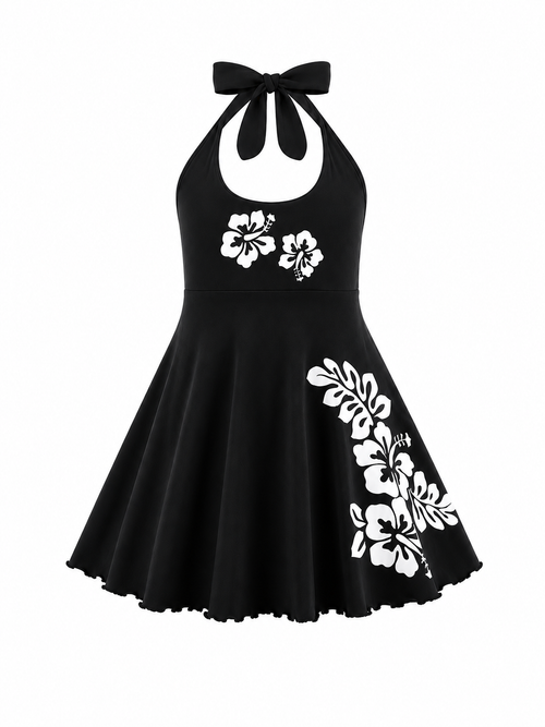 Black Hawaiian Dress