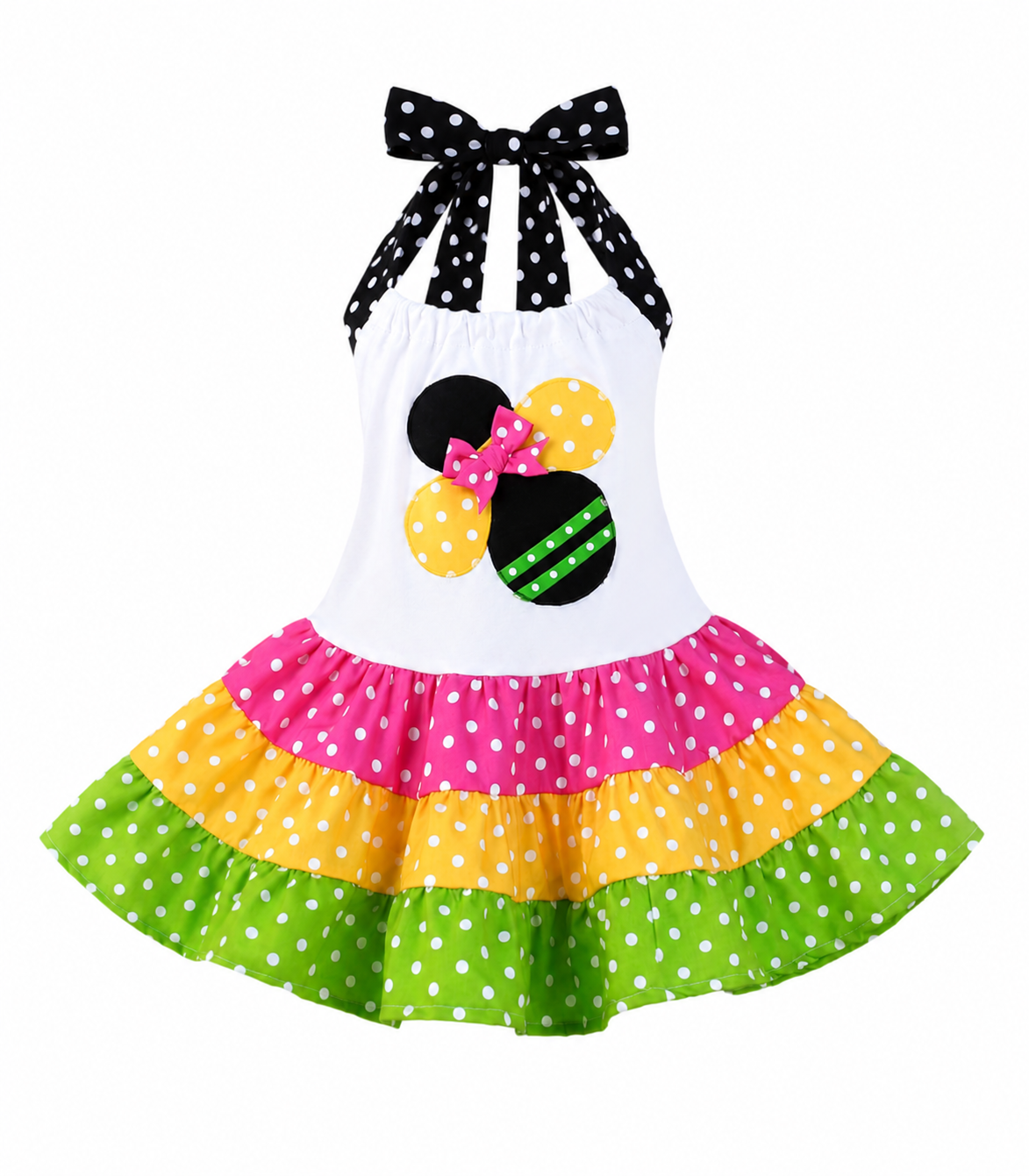 Bumble Bee Girl Twirl Dress