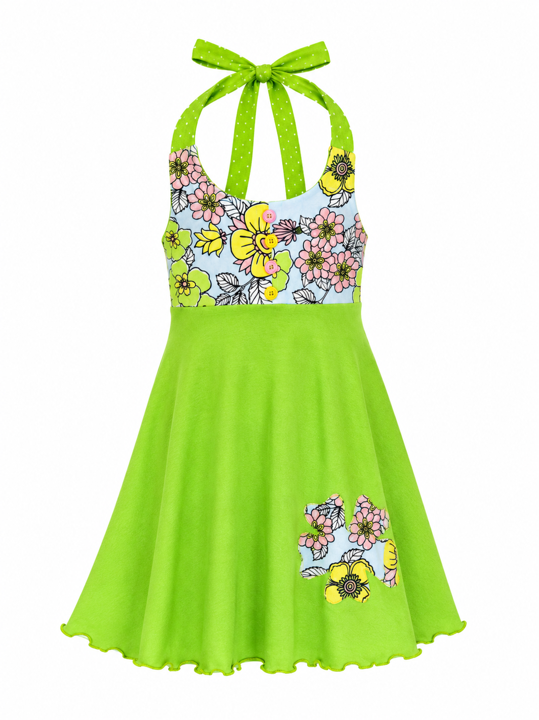 4T ONLY Upcycled Floral Summer Dress