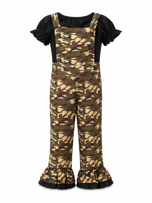 Camouflage Overalls For Girls 