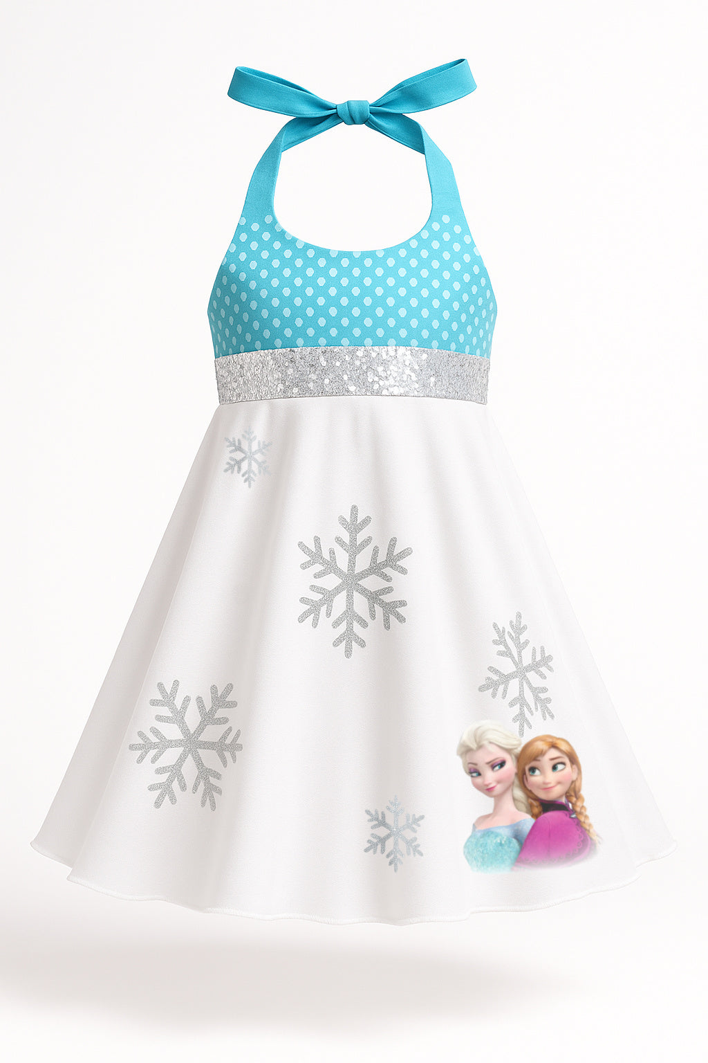 Anna Elsa Frozen Snowflake Dress