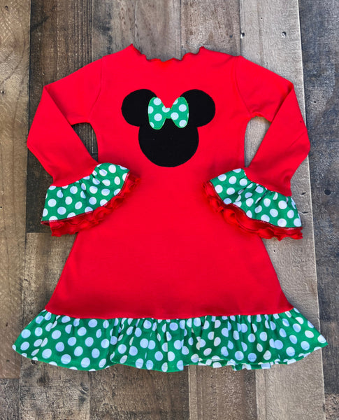 Christmas Minnie Mouse Dress
