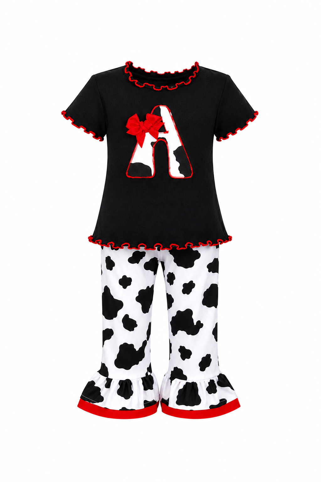 Cow Print Western Wear Pant Set