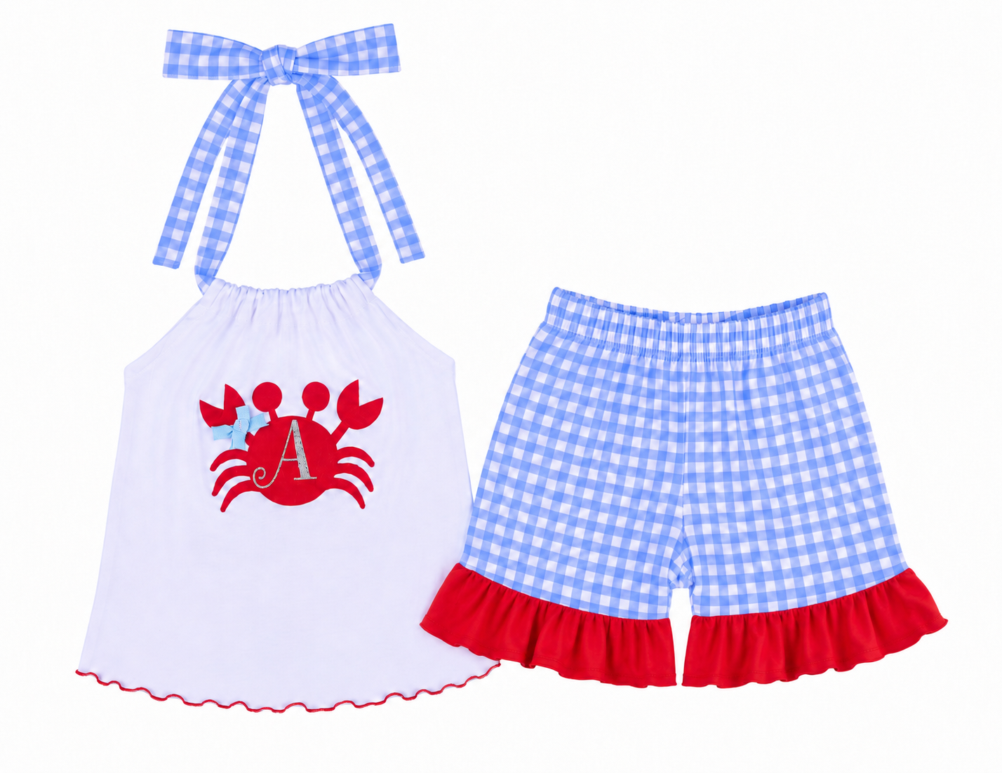 Crab Toddler Girl Outfit 
