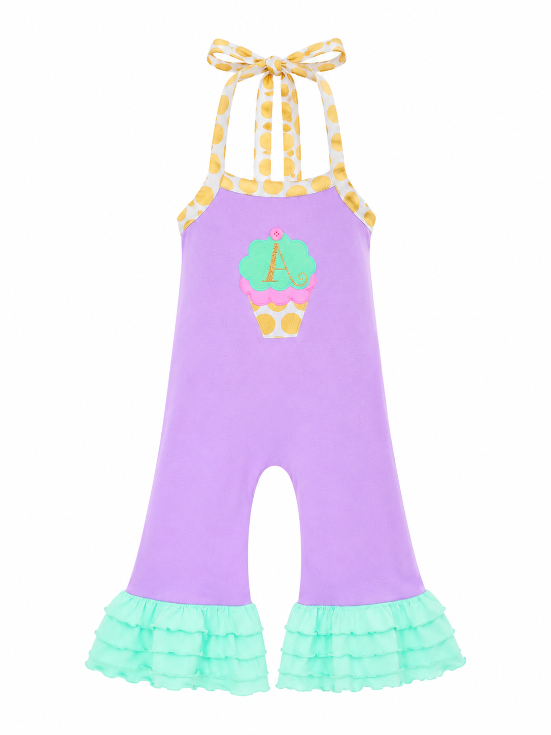 Cupcake Romper Girl Outfit