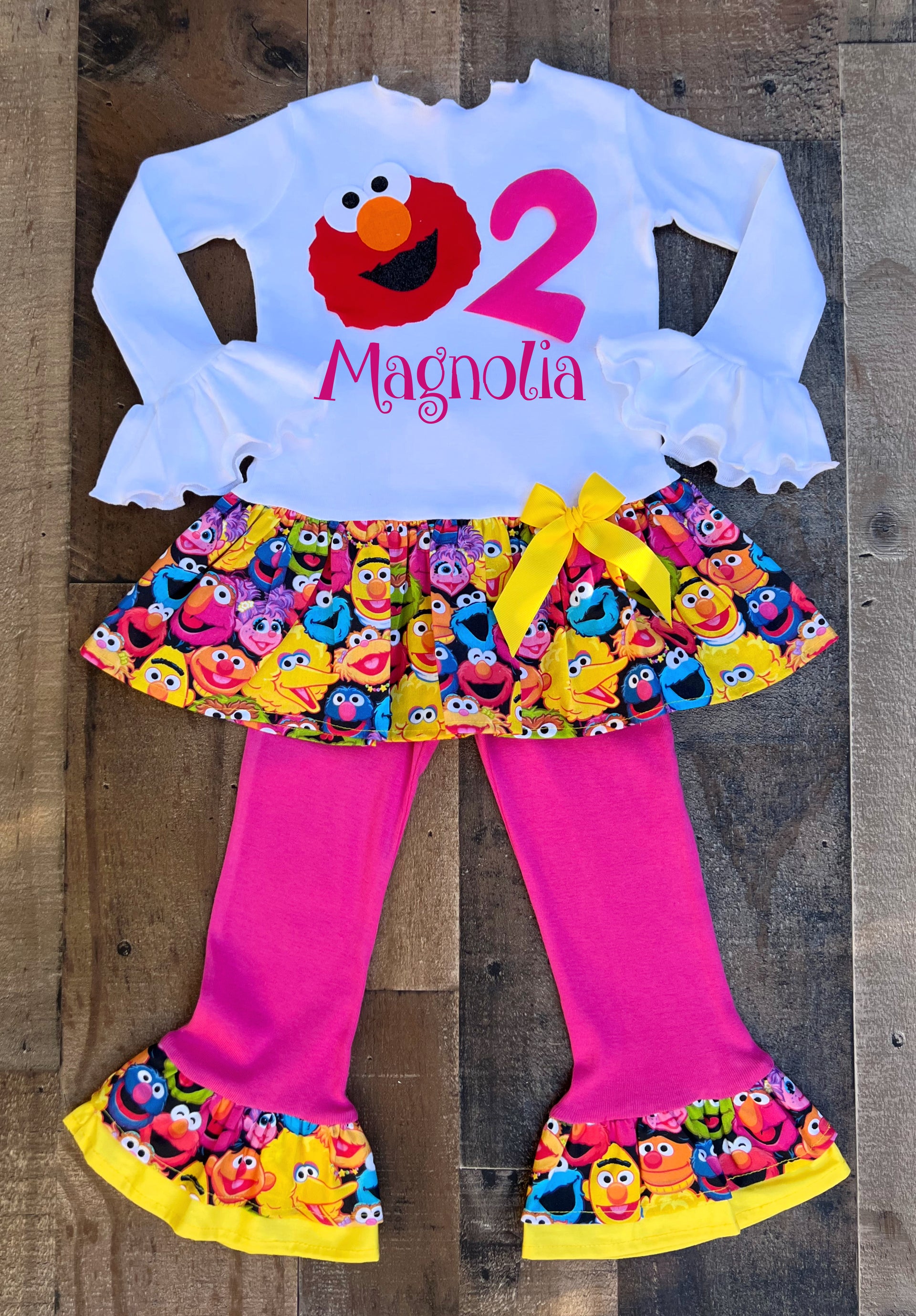 blue dress for baby girl Birthday Girl Elmo Personalized Dress