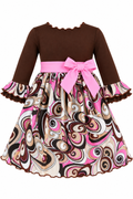 Fall Retro Floral Dress
