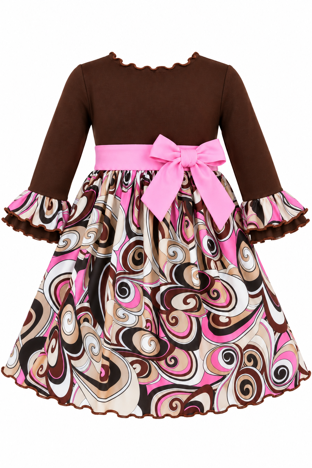 Fall Retro Floral Dress
