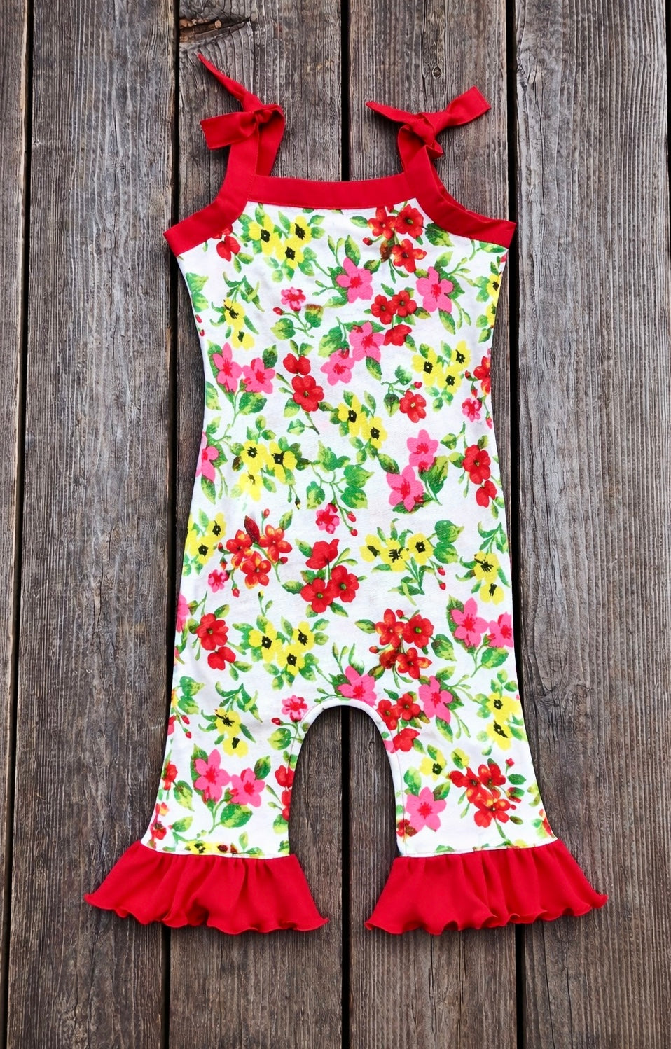 Floral Knit 1 Piece Romper