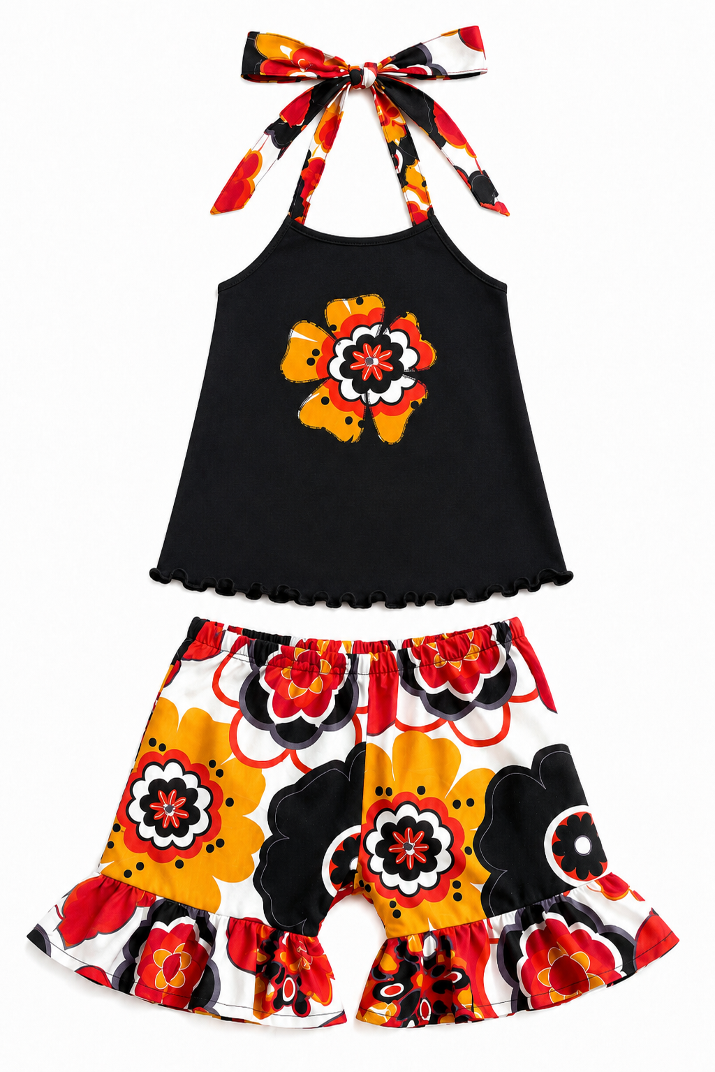 Funky Flower Short Set