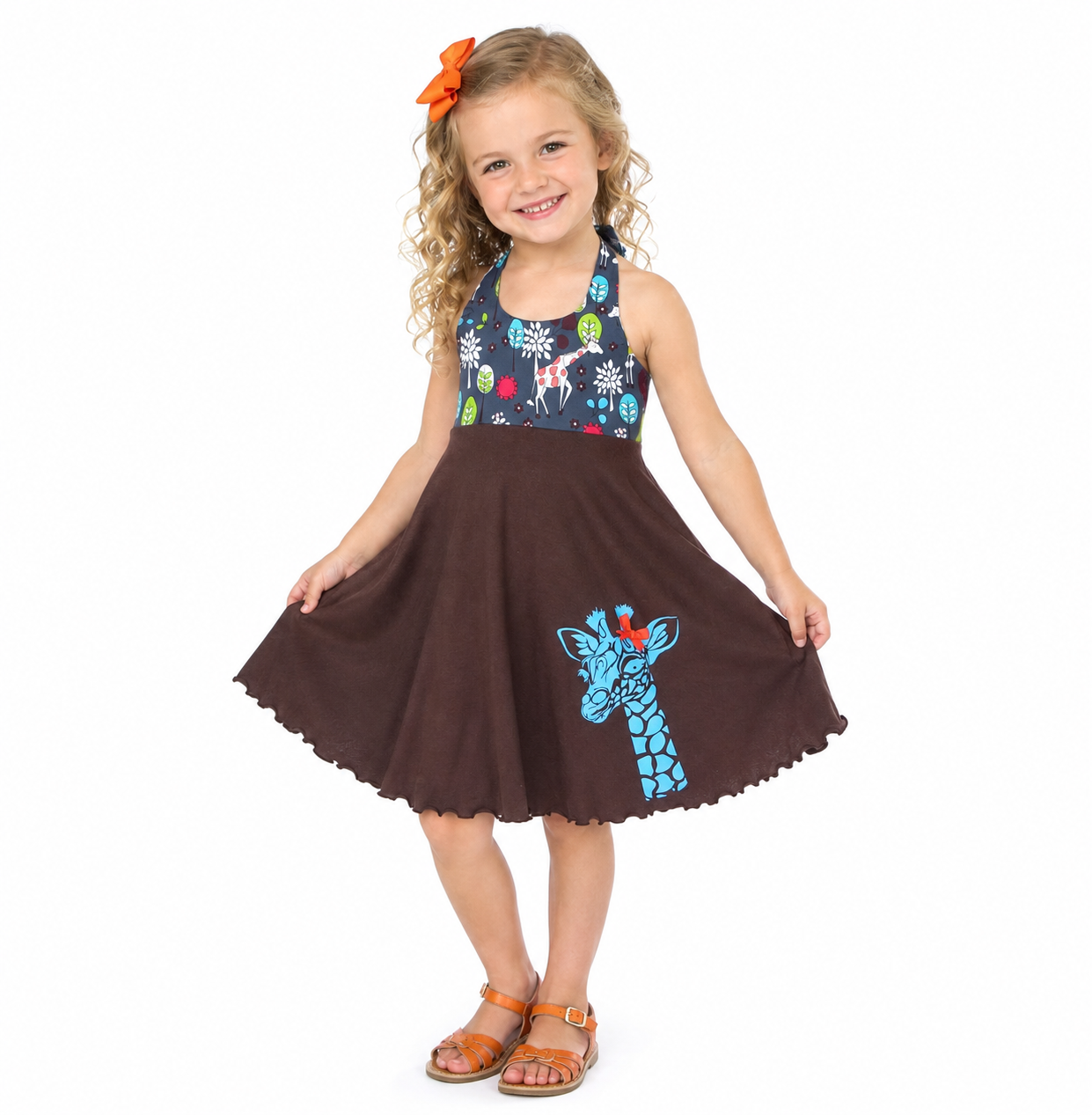 Giraffe Twirl Dress 