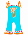 Giraffe Print Romper 