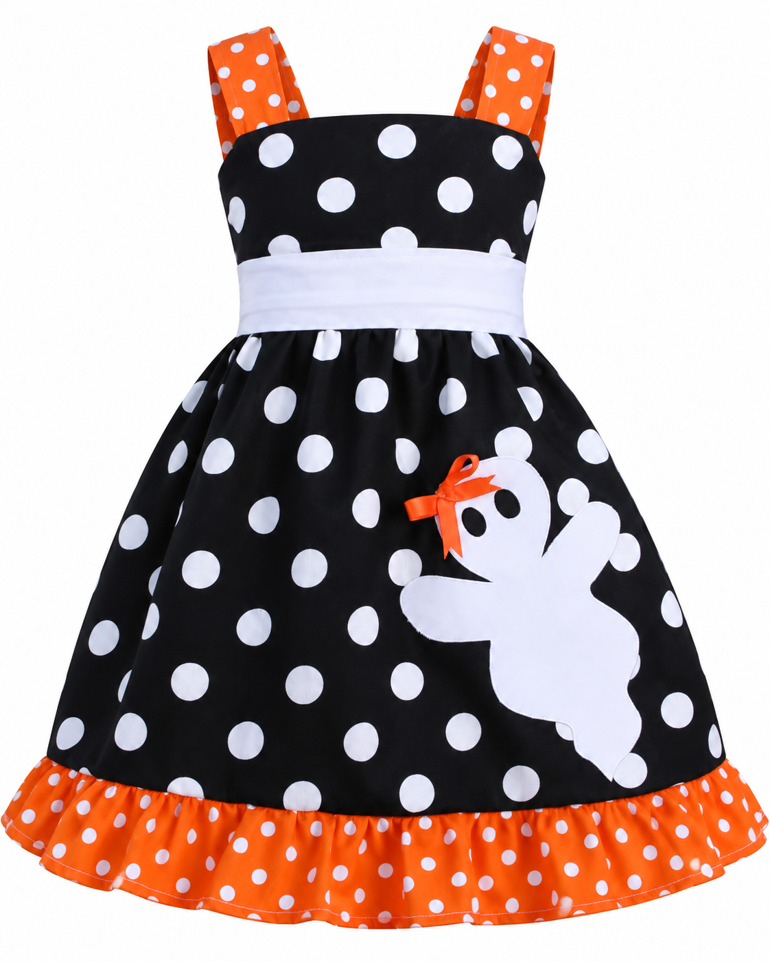 Halloween Polka Dot Ghost Dress 