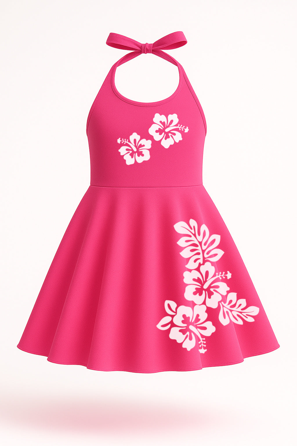 Hot Pink Hawaiian Dress