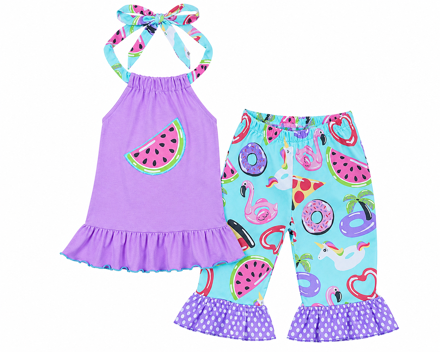 Watermelon Donut Summer Outfit