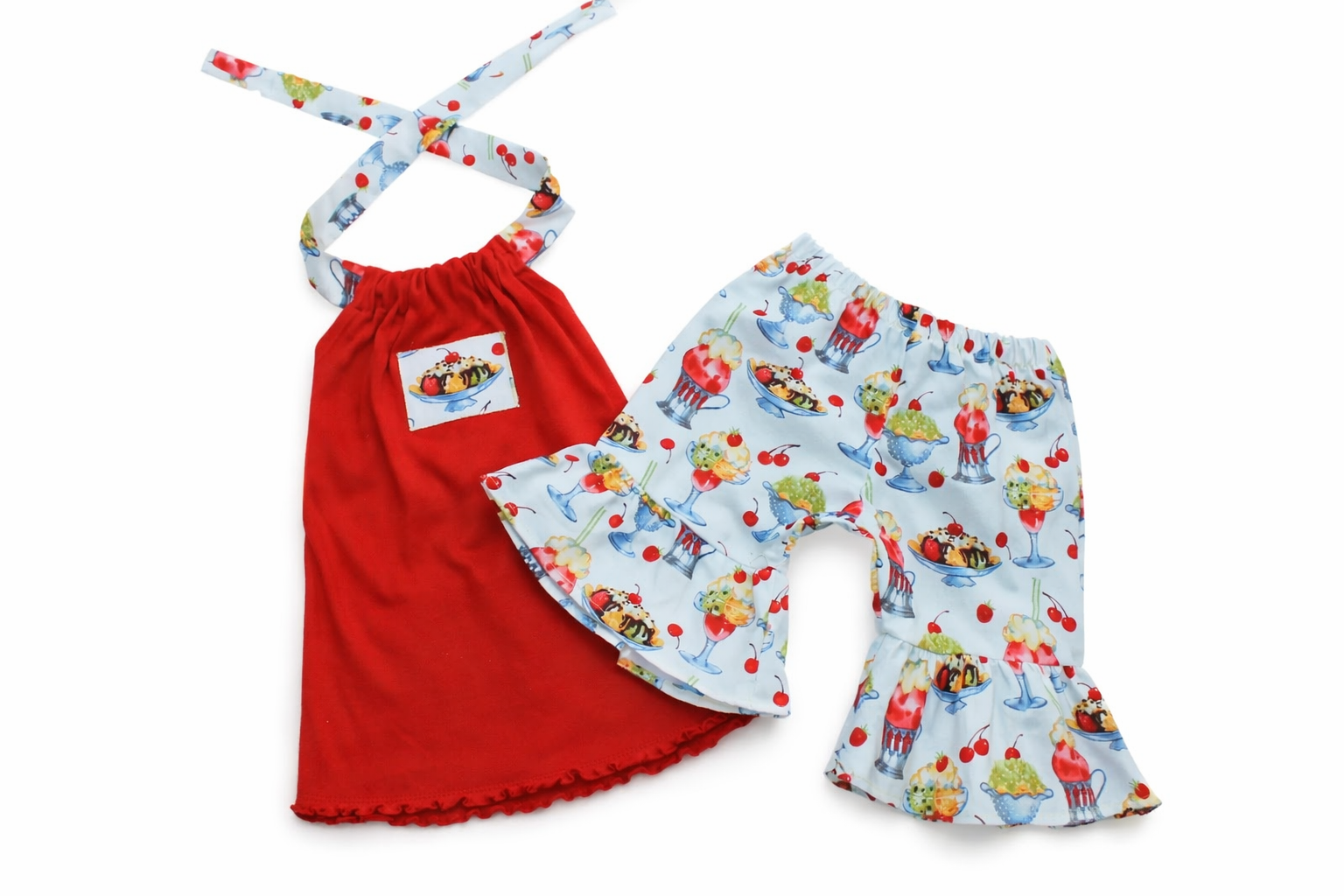 Ice Cream Sundae Retro Short Set