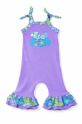 Lavender Floral Owl Romper