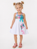 Flying Kite Plaid Twirl Dress