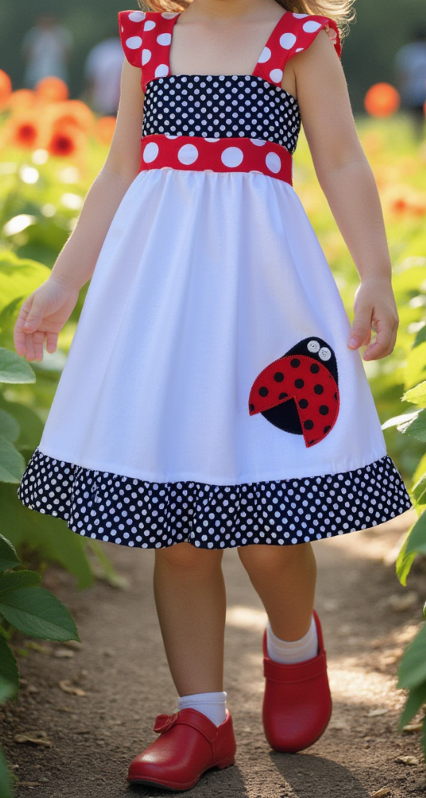 Ladybug Birthday Girl Dress