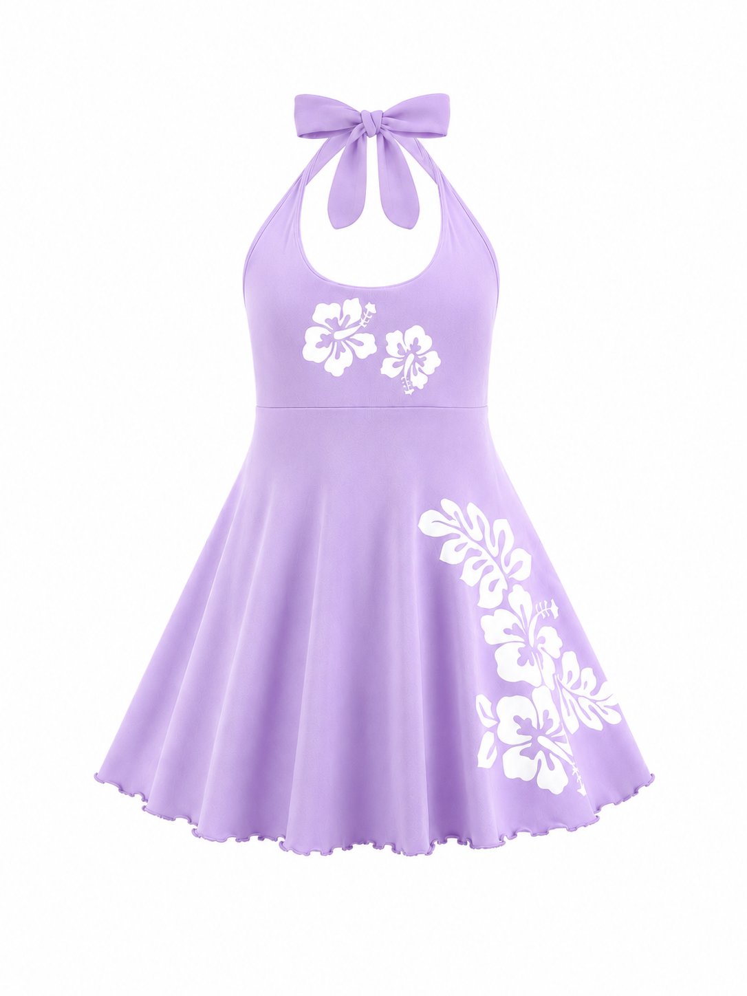 Lavender Hawaiian Luau Dress