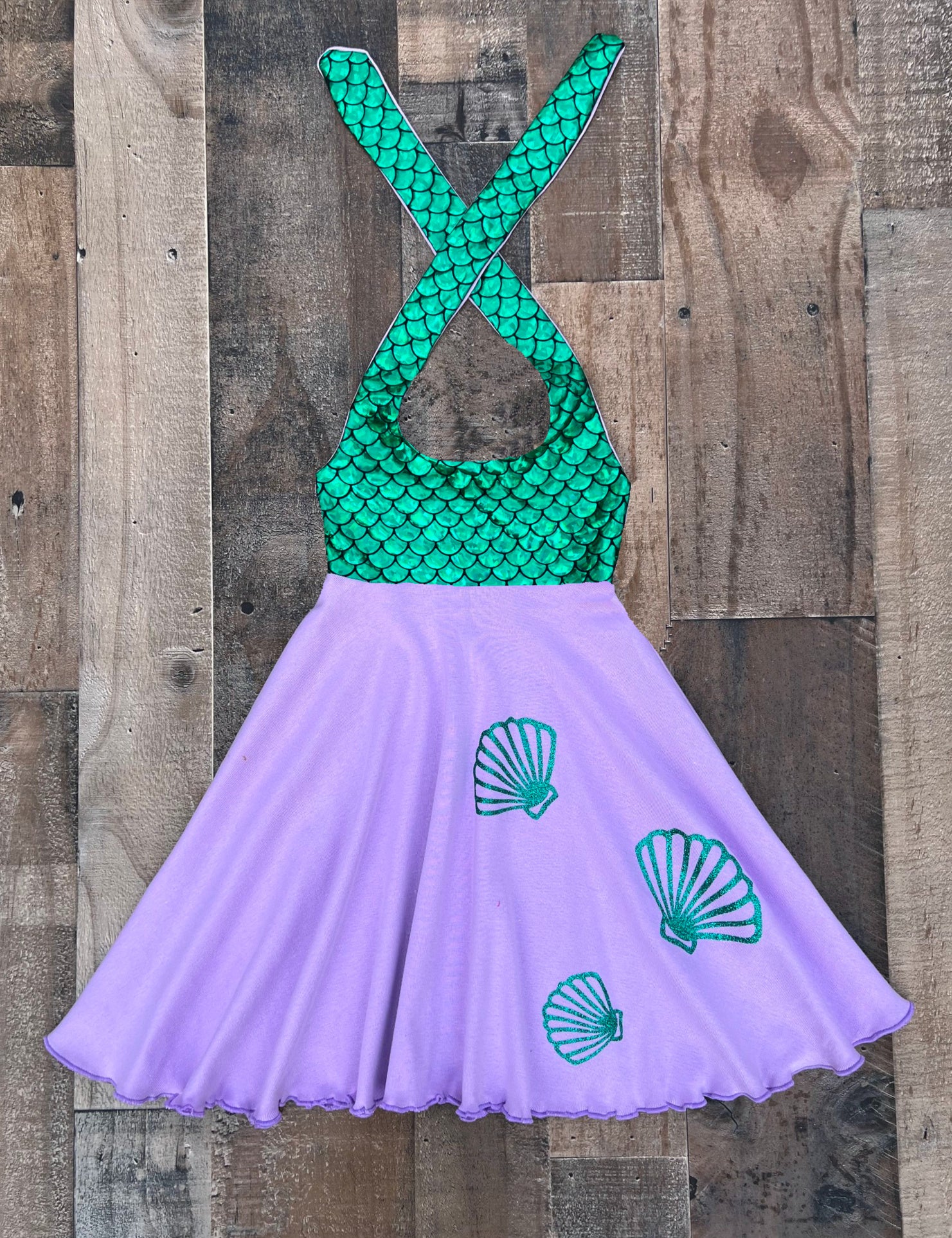 little mermaid birthday dress Little Mermaid 1st birthday Outfit, B / 3-6M