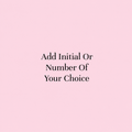 Personalized Initial Or Number