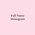 Full Name Monogram