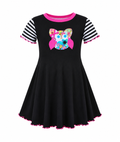 Owl Short Sleeved Summer Dress

