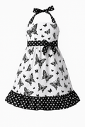 Black White Butterfly Dress