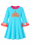 Princess Crown Birthday Girl Dress