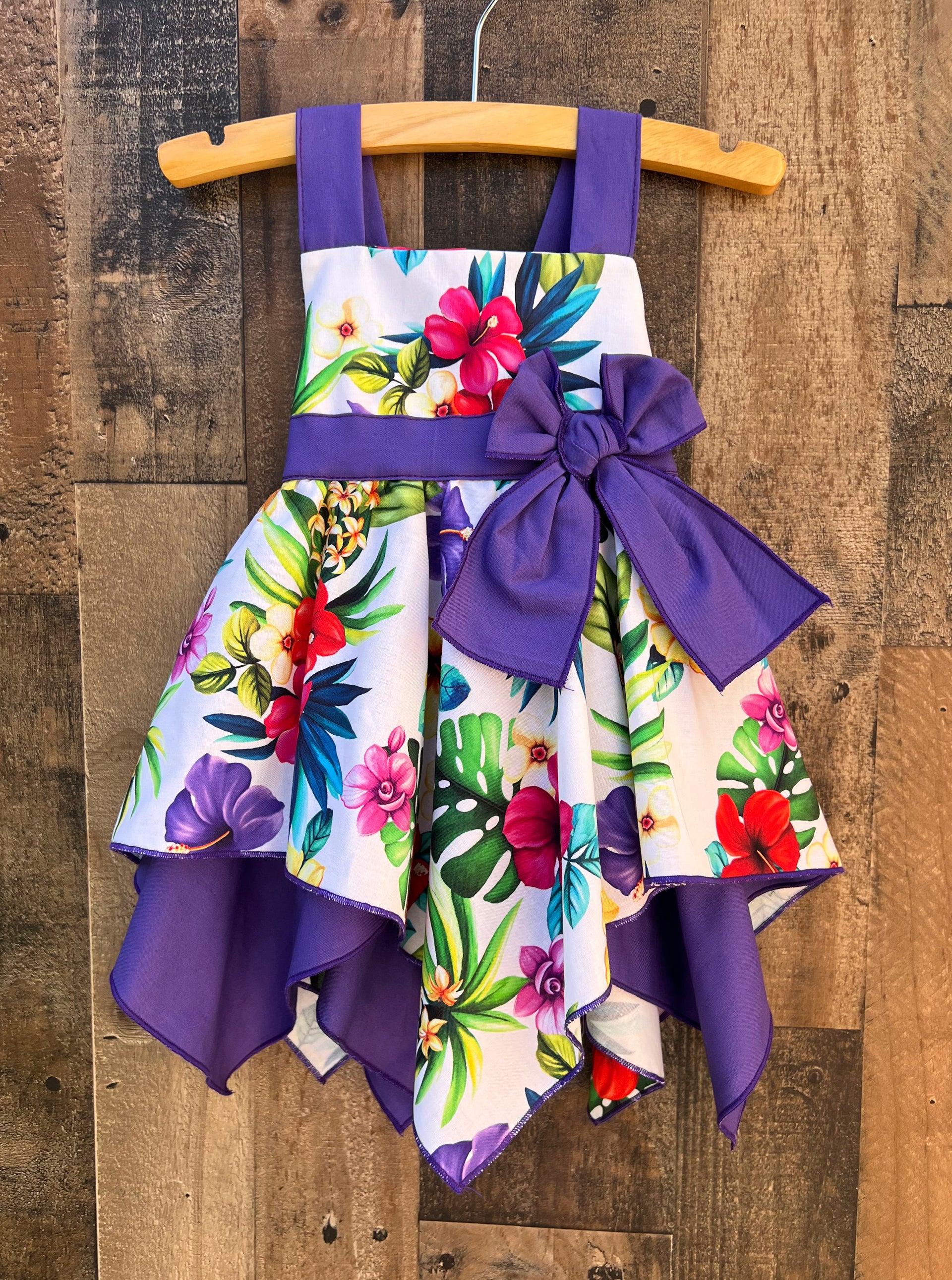 Hawaiian Luau Tropical Party Girl Dress