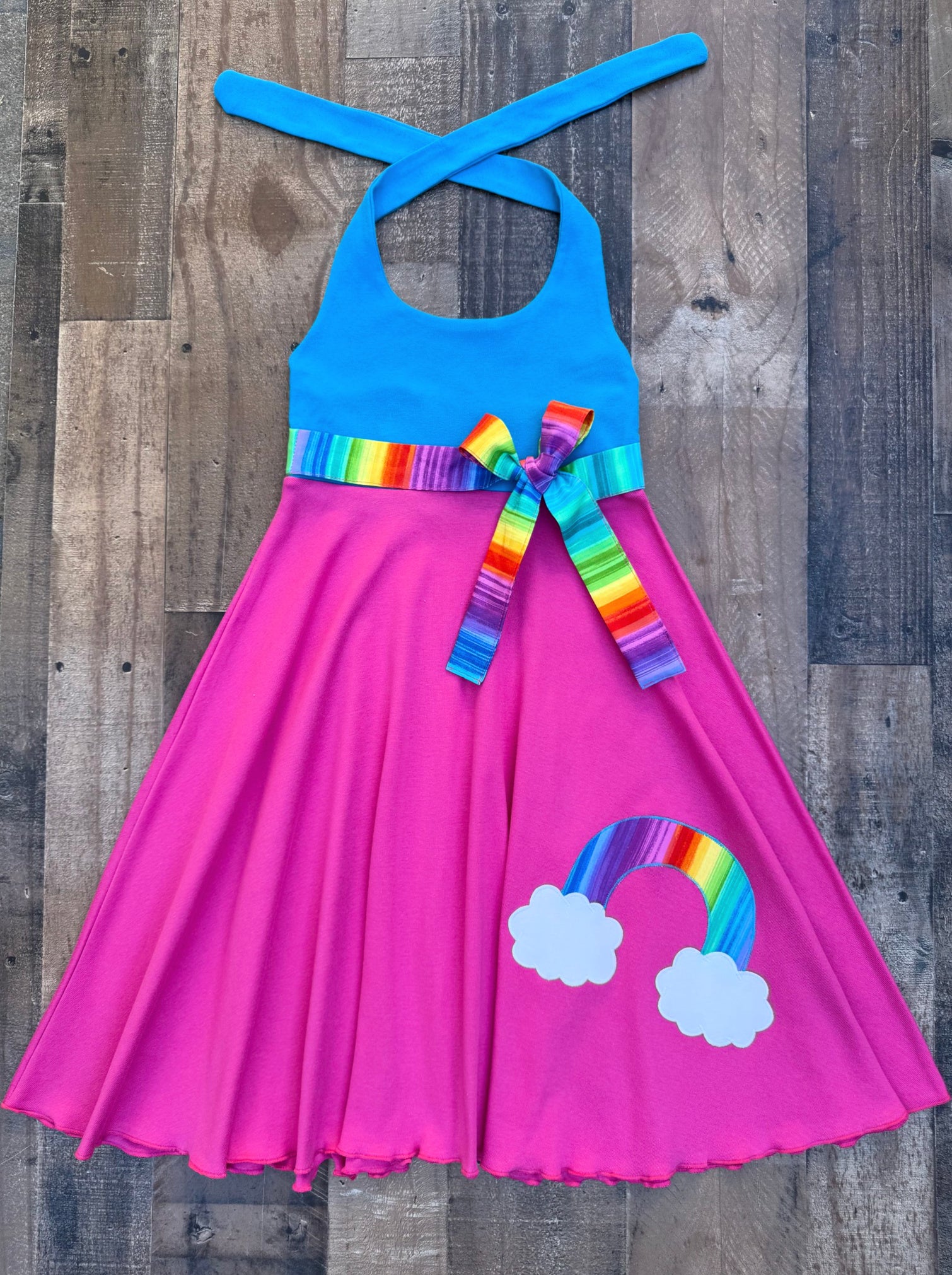 Rainbow Twirl Dress Lil Bug Clothing Rainbow Twirl Dress Lil Bug Clothing