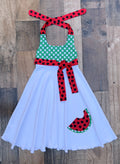 Red Green Watermelon Dress