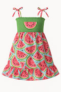 Smocked Watermelon Dress
