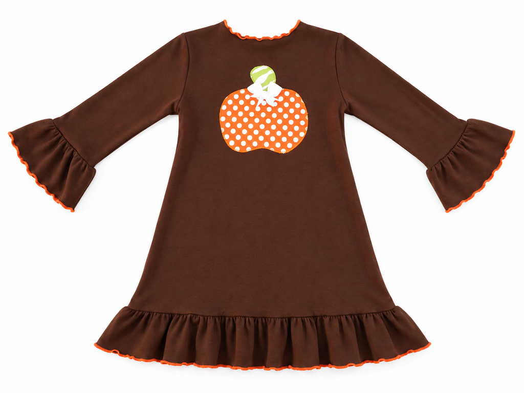Toddler Girl Pumpkin Dress 